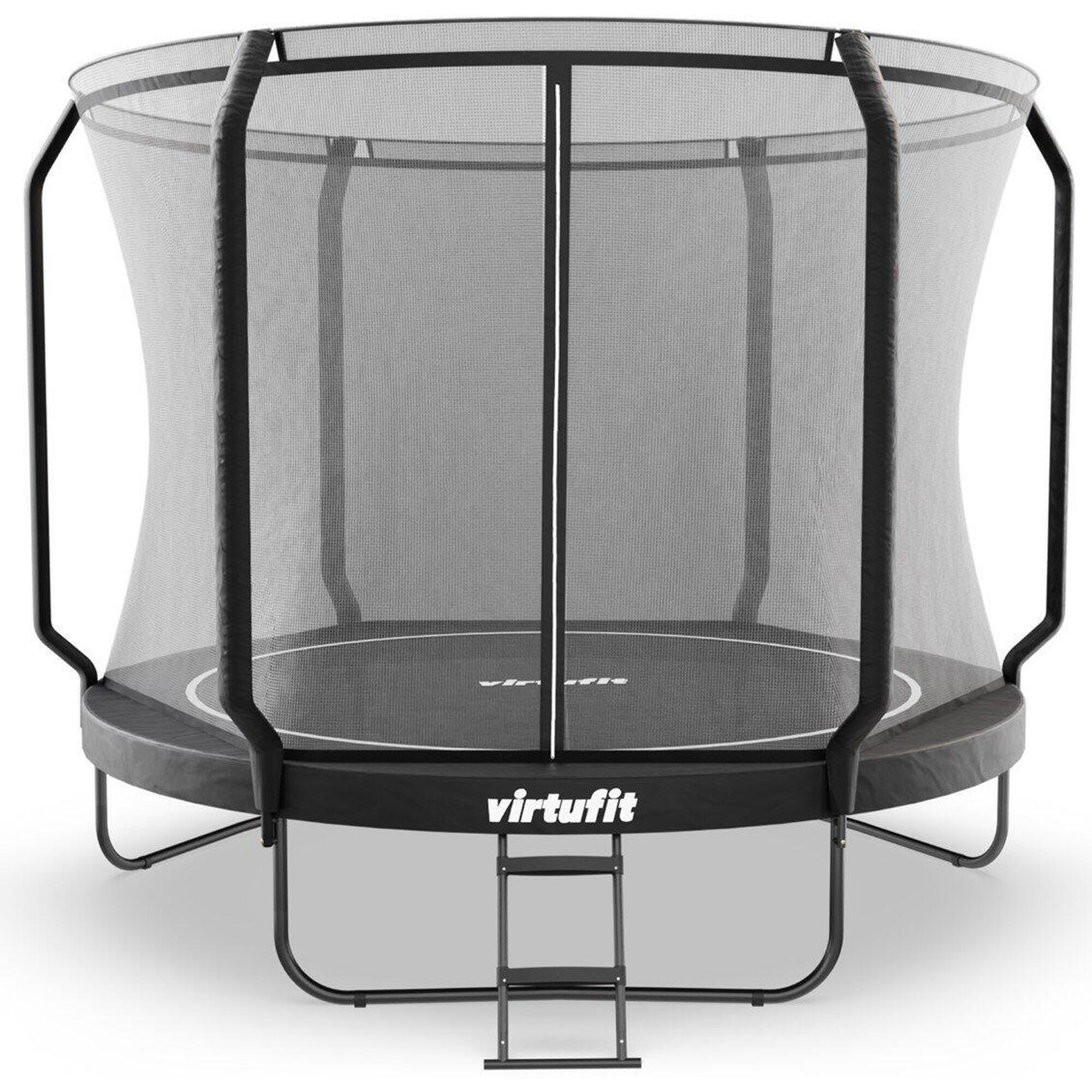 Virtufit - Trampoline Premium Avec Filet De Sécurité - Rond - 305 Cm - Trampoline - Noir - Taille Unique - Decathlon