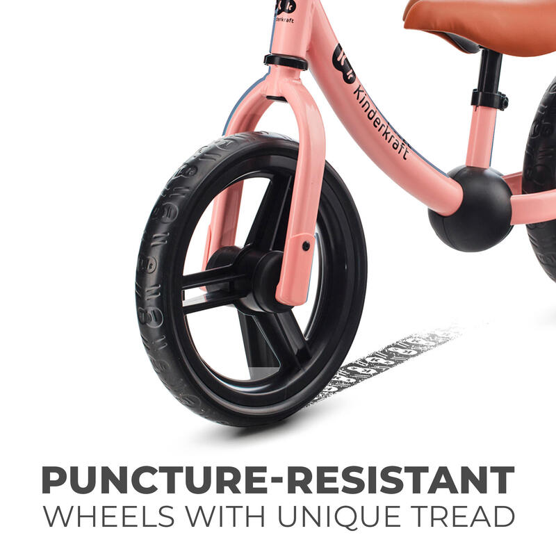 BICICLETA FARA PEDALE, KINDERKRAFT - 2WAY NEXT, PORTOCALIU, 12INCH, ROSE PINK