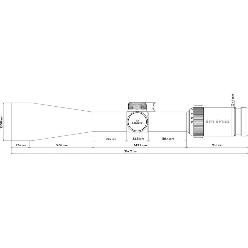 LUNETA KITE OPTICS K6 HD 2-12X50/IRA4I/30MM