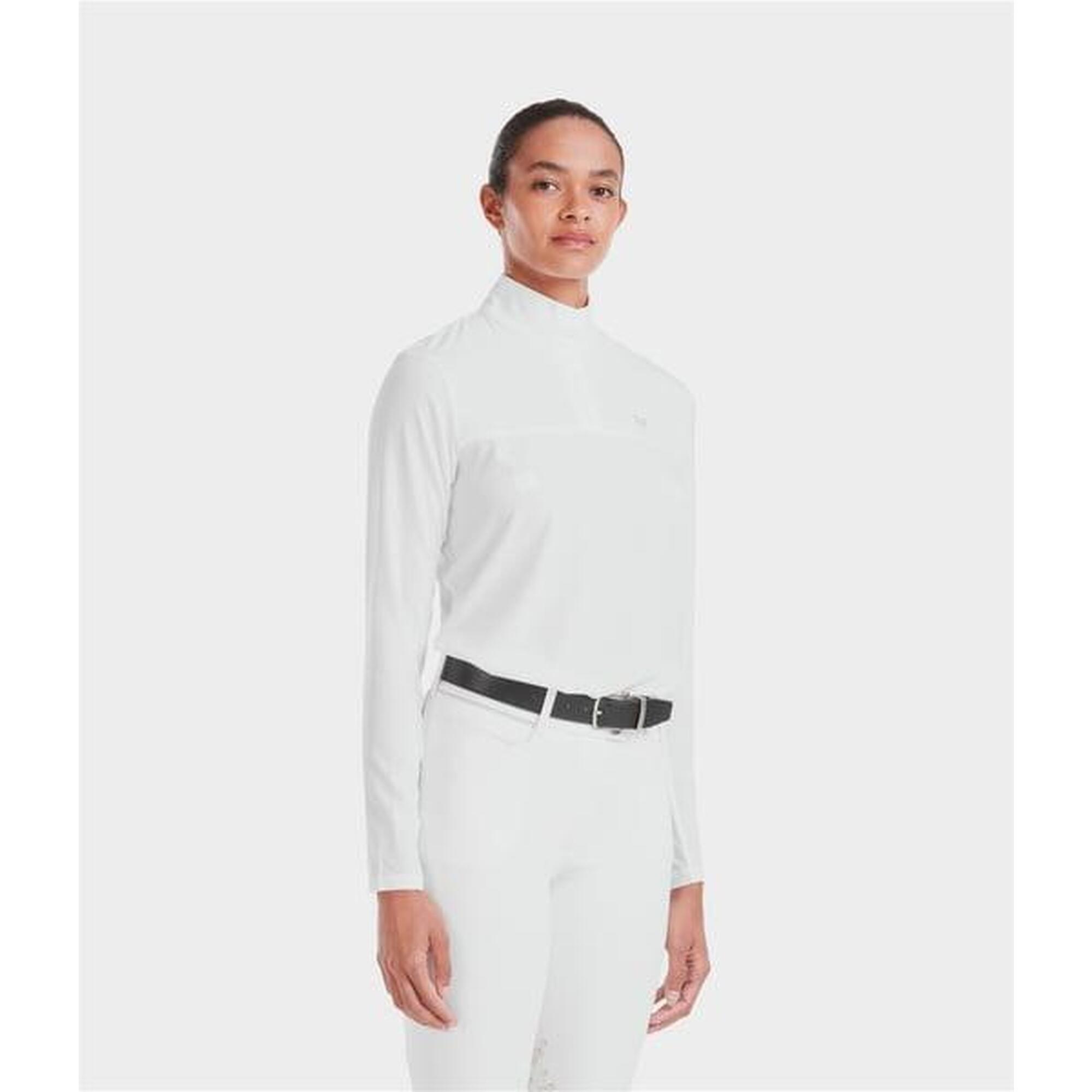 Horse Pilot - Chemise D'Equitation Anti Uv Sunrise - Chemise Manches Longues - Blanc - Decathlon
