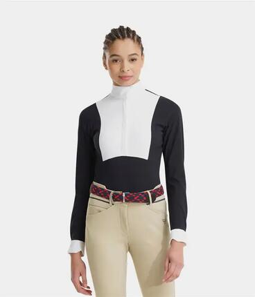 Chemise de concours d'équitation manches longues Monica