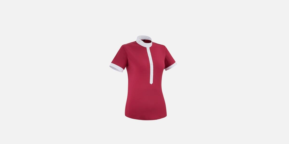 Chemise de concours manches courtes équitation femme Aerolight 3/4