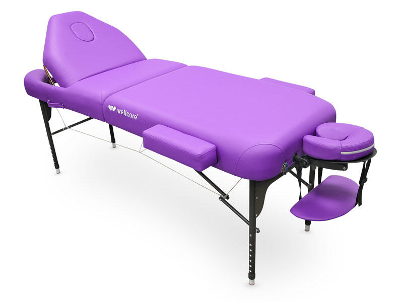 WELLCORE Lettino pieghevole Wellcore, 185 x 65 cm, in alluminio con schienale