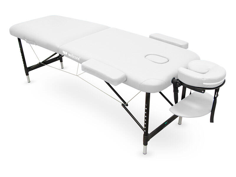 WELLCORE Lettino pieghevole in alluminio Wellcore 185 x 60 cm con braccioli