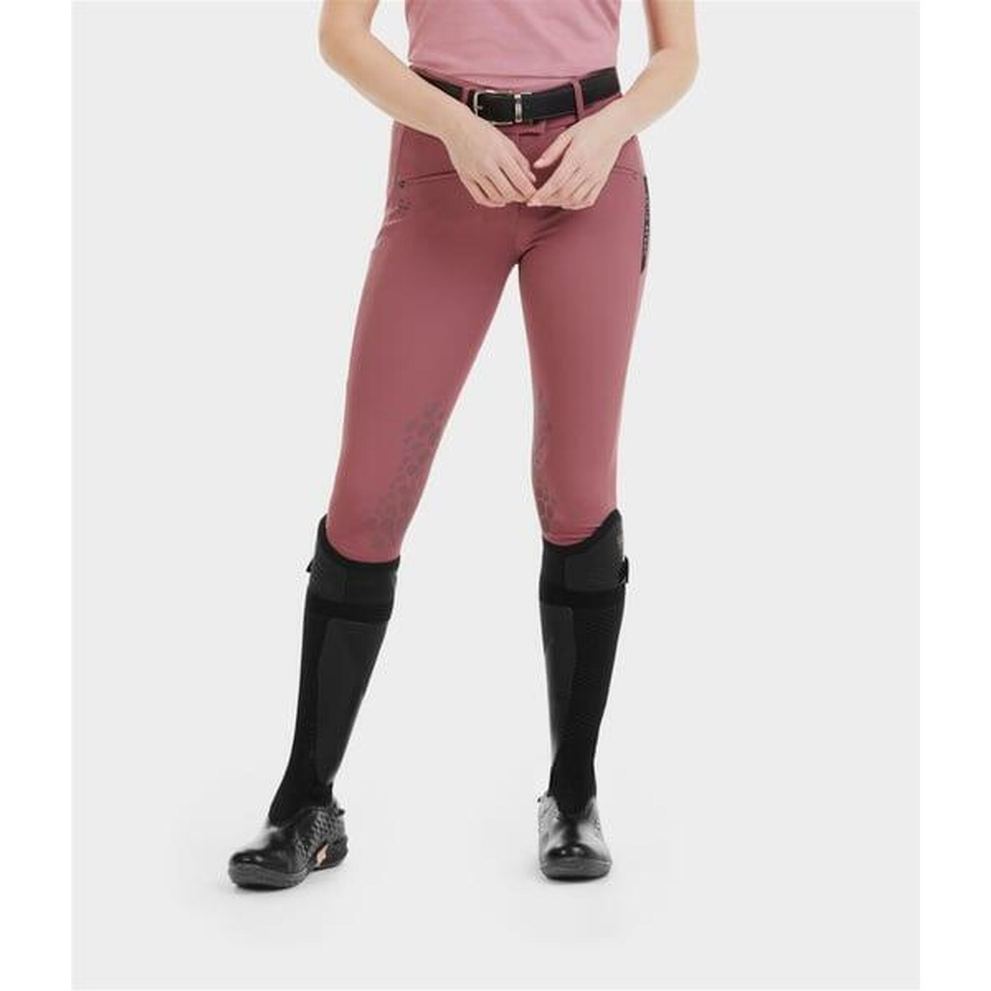 Horse Pilot - Pantalon D'Équitation Knee Grip X-balance - Pantalon D'Équitation - Mauve|rose - Decathlon