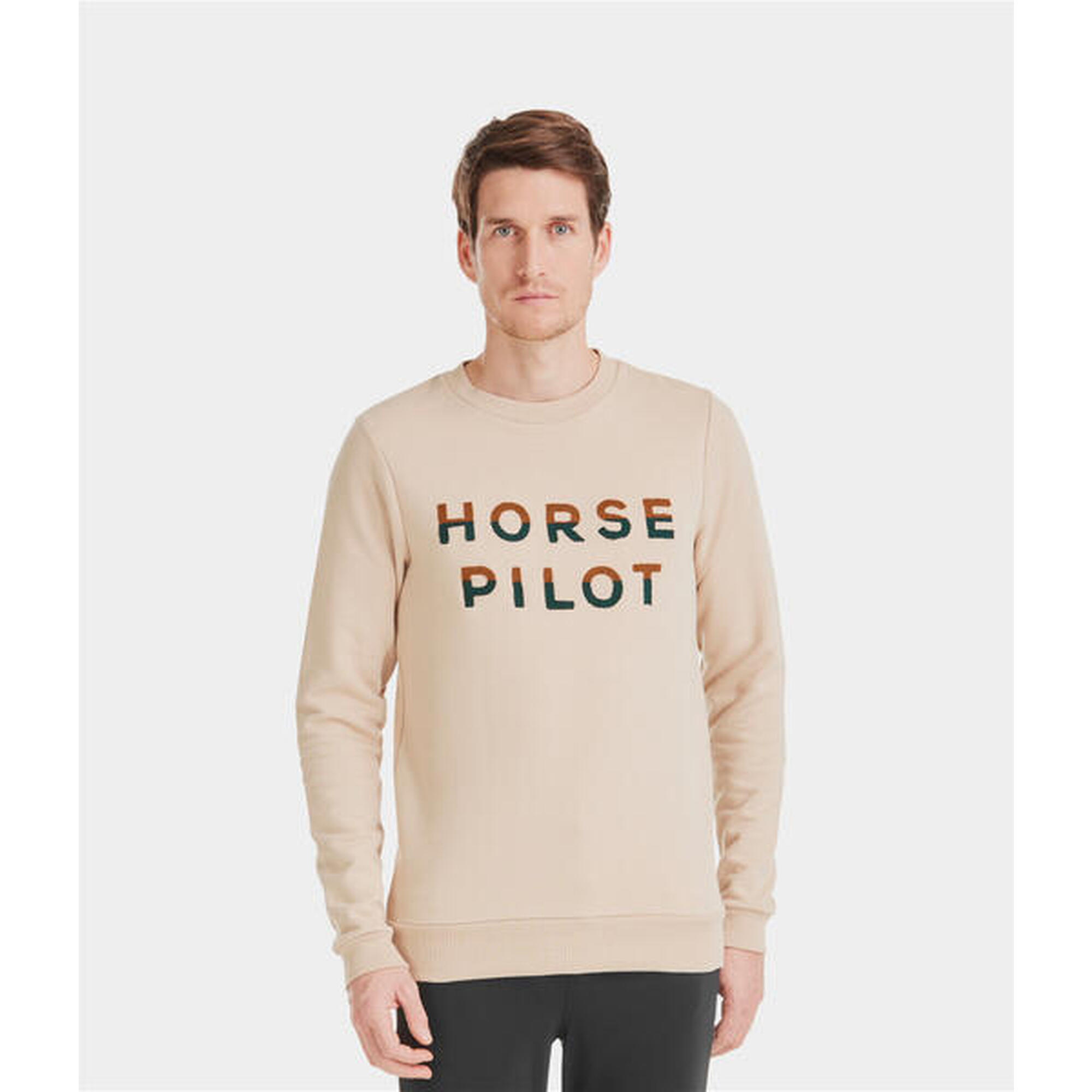 Horse Pilot - Sweatshirt D'Équitation Team Shirt - Veste - Beige - Decathlon