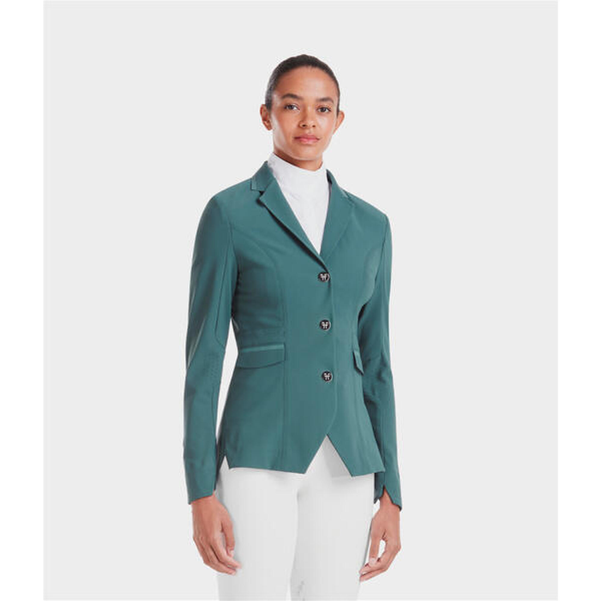 Horse Pilot - Veste De Concours D'Équitation Aeromade - Veste De Concours - Gris|vert - Decathlon