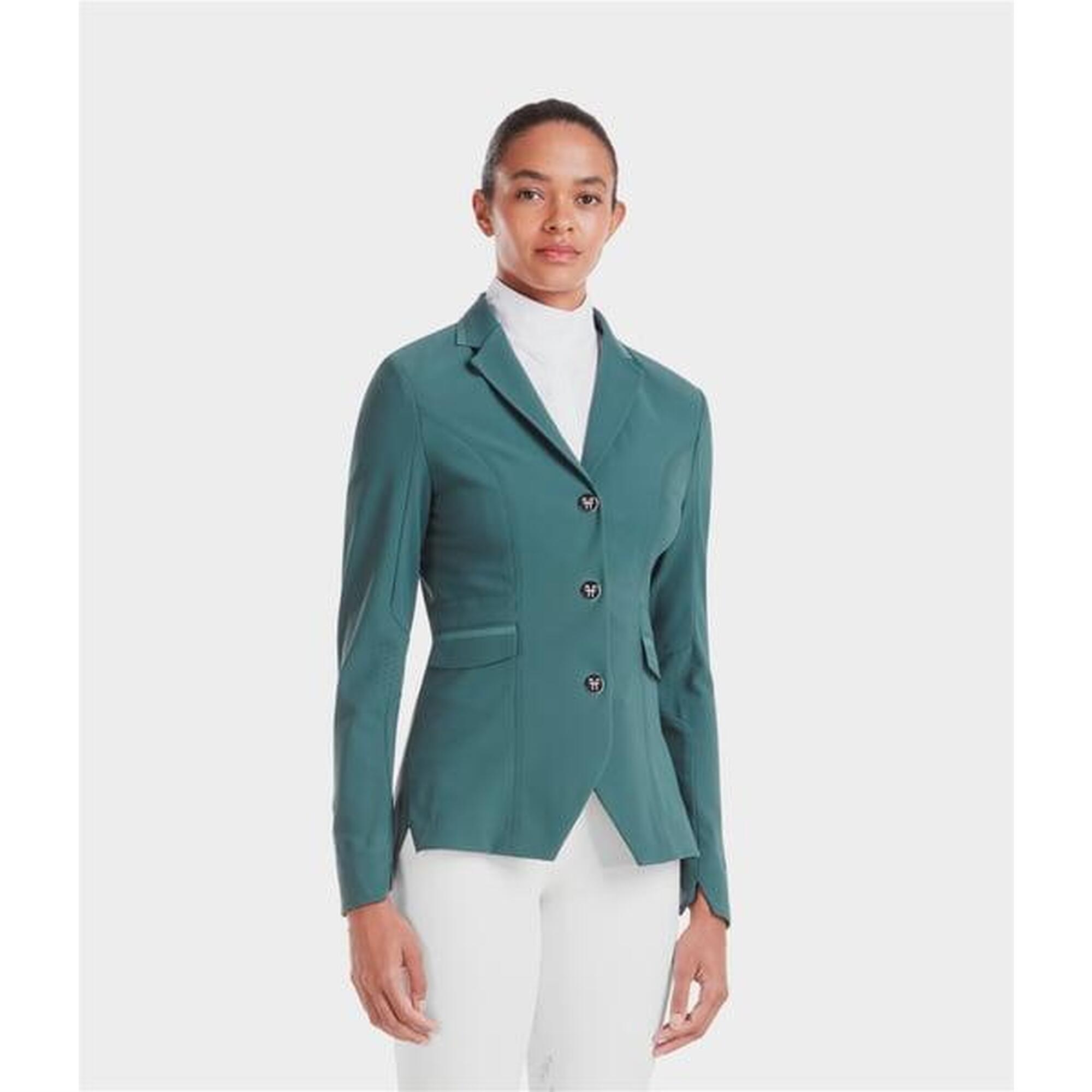 Horse Pilot - Veste De Concours D'Équitation Aeromade - Veste De Concours - Gris|vert - Decathlon
