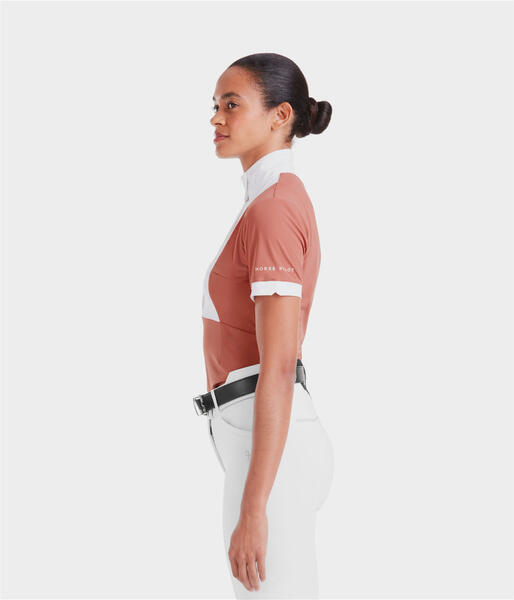 Chemise de concours d'équitation manches courtes Monica 2/7