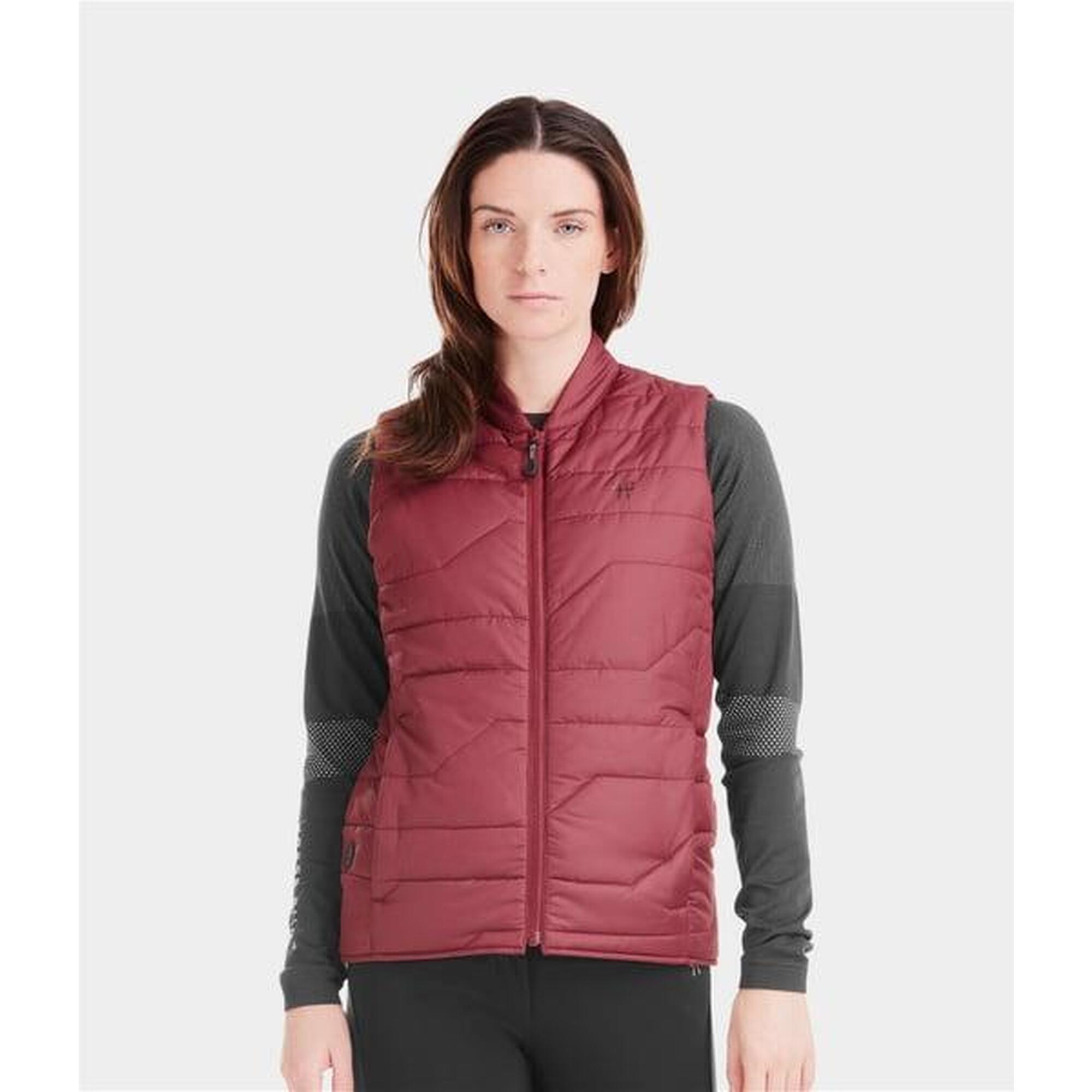 Horse Pilot - Doudoune D'Équitation Sans Manches Chauffante E-kelvin - Blouson - Bordeaux|rouge - Decathlon