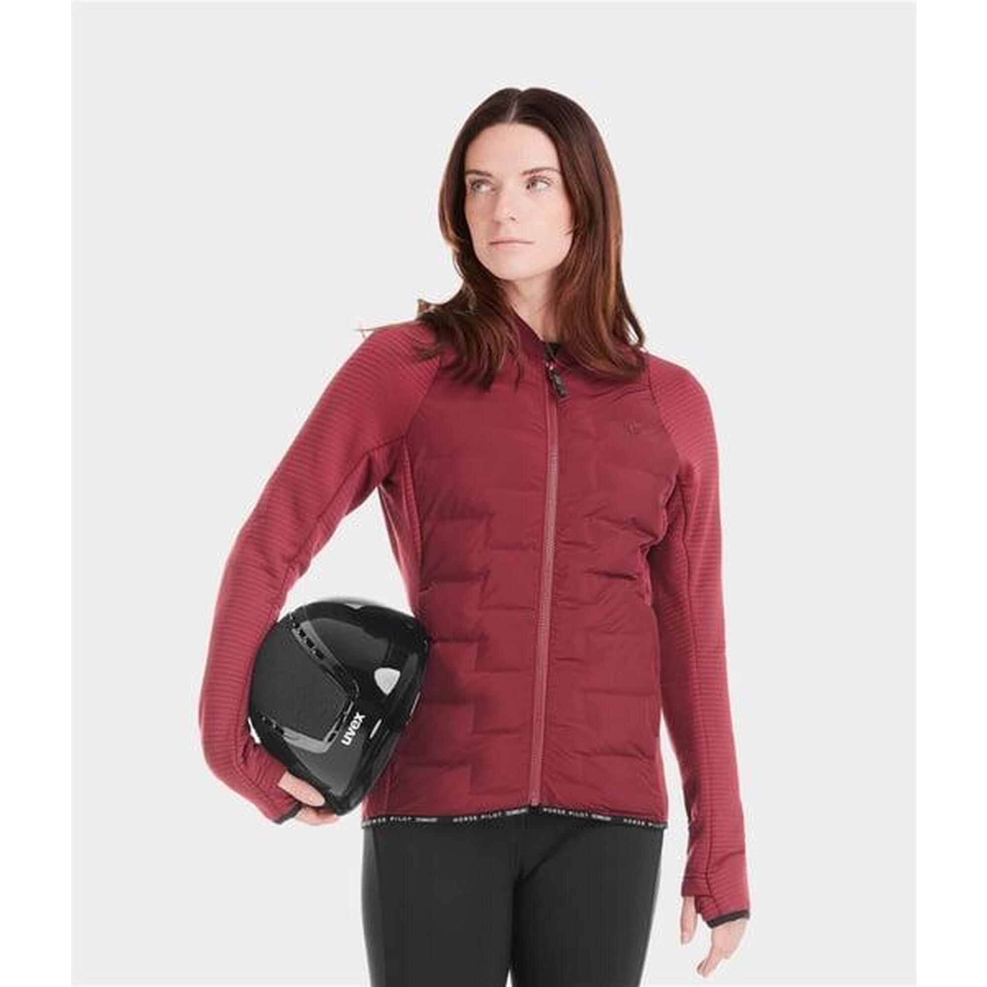 Horse Pilot - Veste Hybride D'Équitation Storm - Veste - Bordeaux|rouge - Decathlon