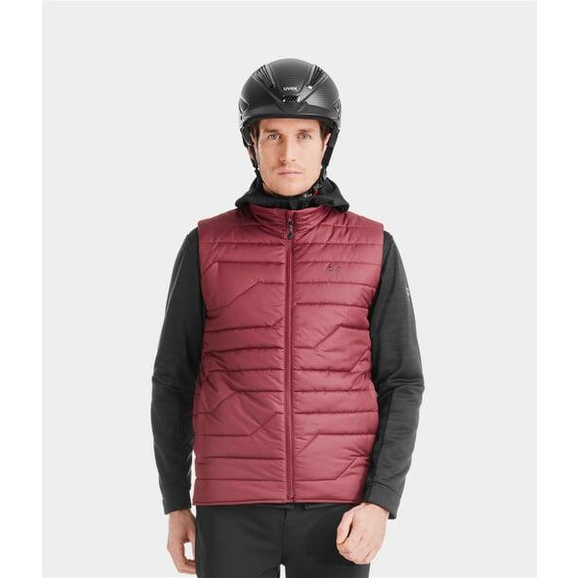 Horse Pilot - Doudoune D'Équitation Sans Manches Chauffante E-kelvin - Blouson - Bordeaux|rouge - Decathlon