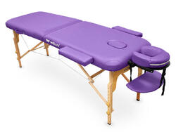 Table de soins pliante en bois Wellcore 180 x 60 cm avec accoudoirs