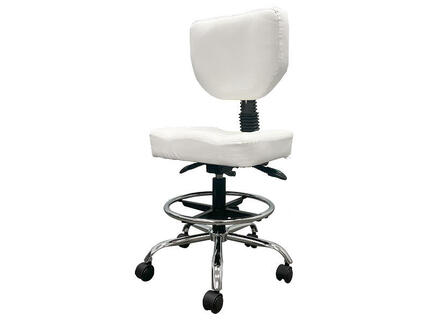 Wellcore hydraulischer Hocker mit Rückenlehne und Fußstütze