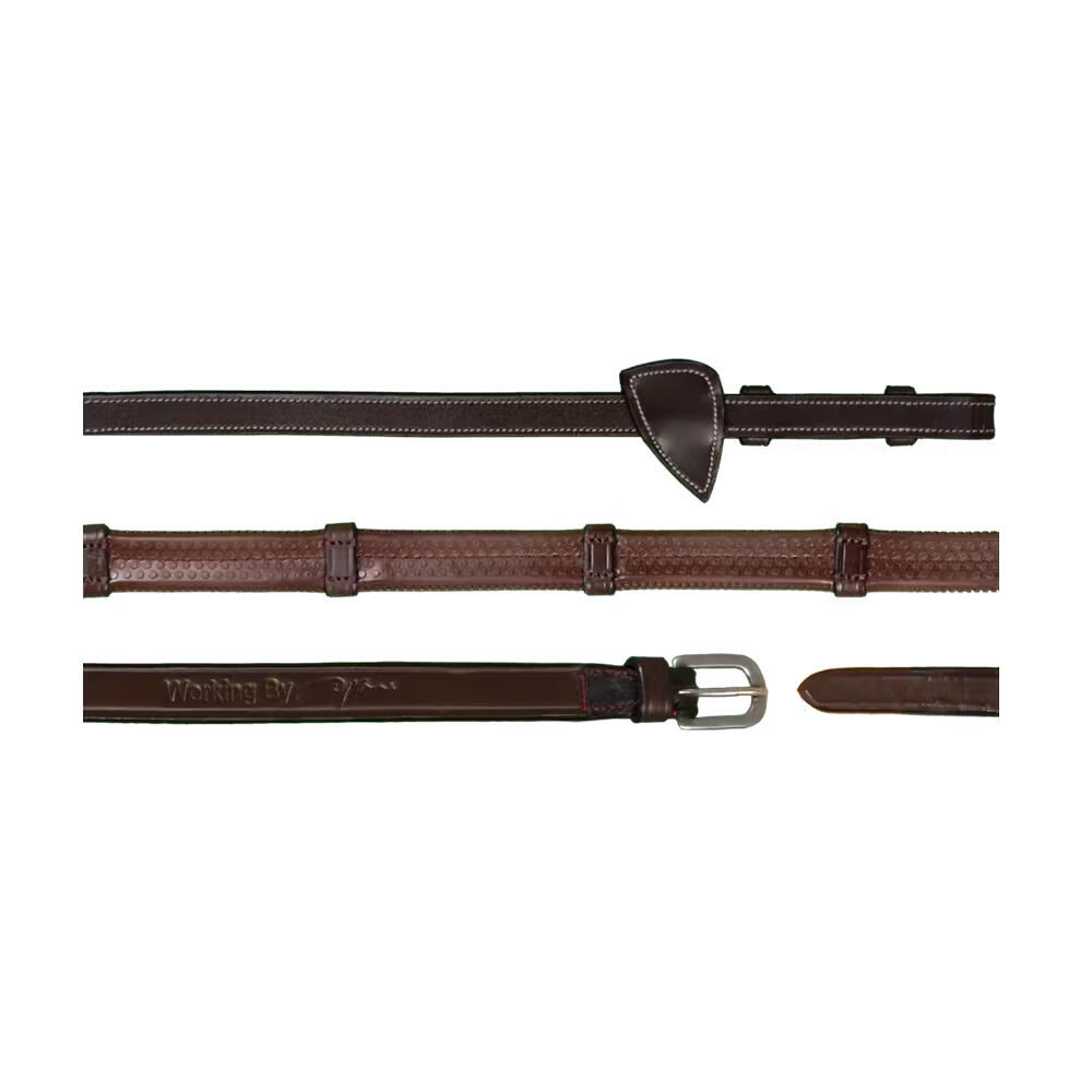 Rubber reins for horses with 7 stops Dy'on
