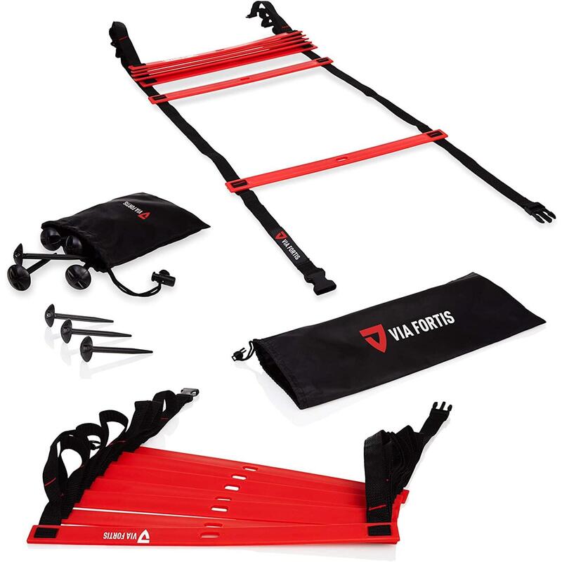 Premium Trainingsladder 2 x 3 m - Voetballadder met Grondanker & Tas