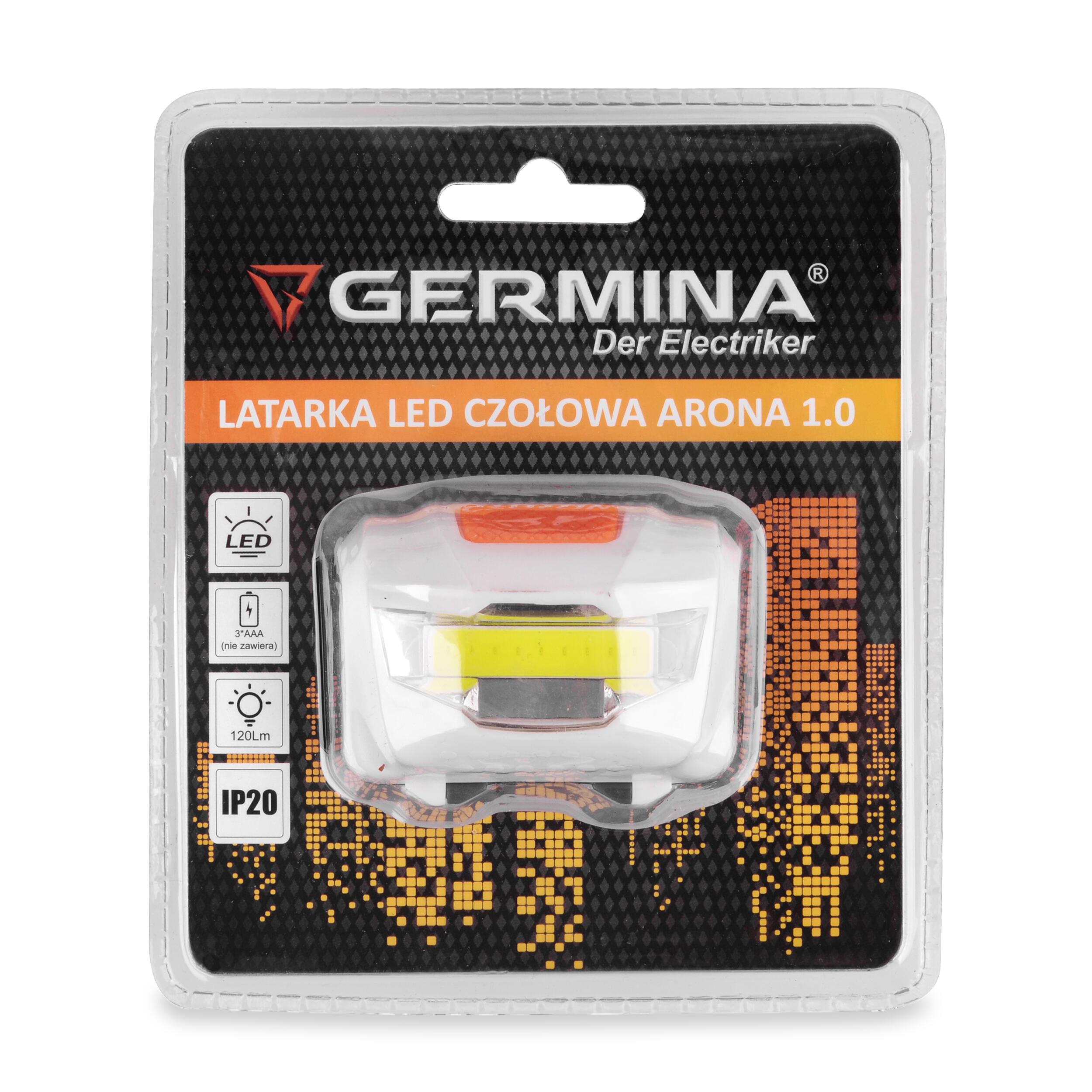 Latarka ledowa czołowa Arona 1.0 Germina 3/3