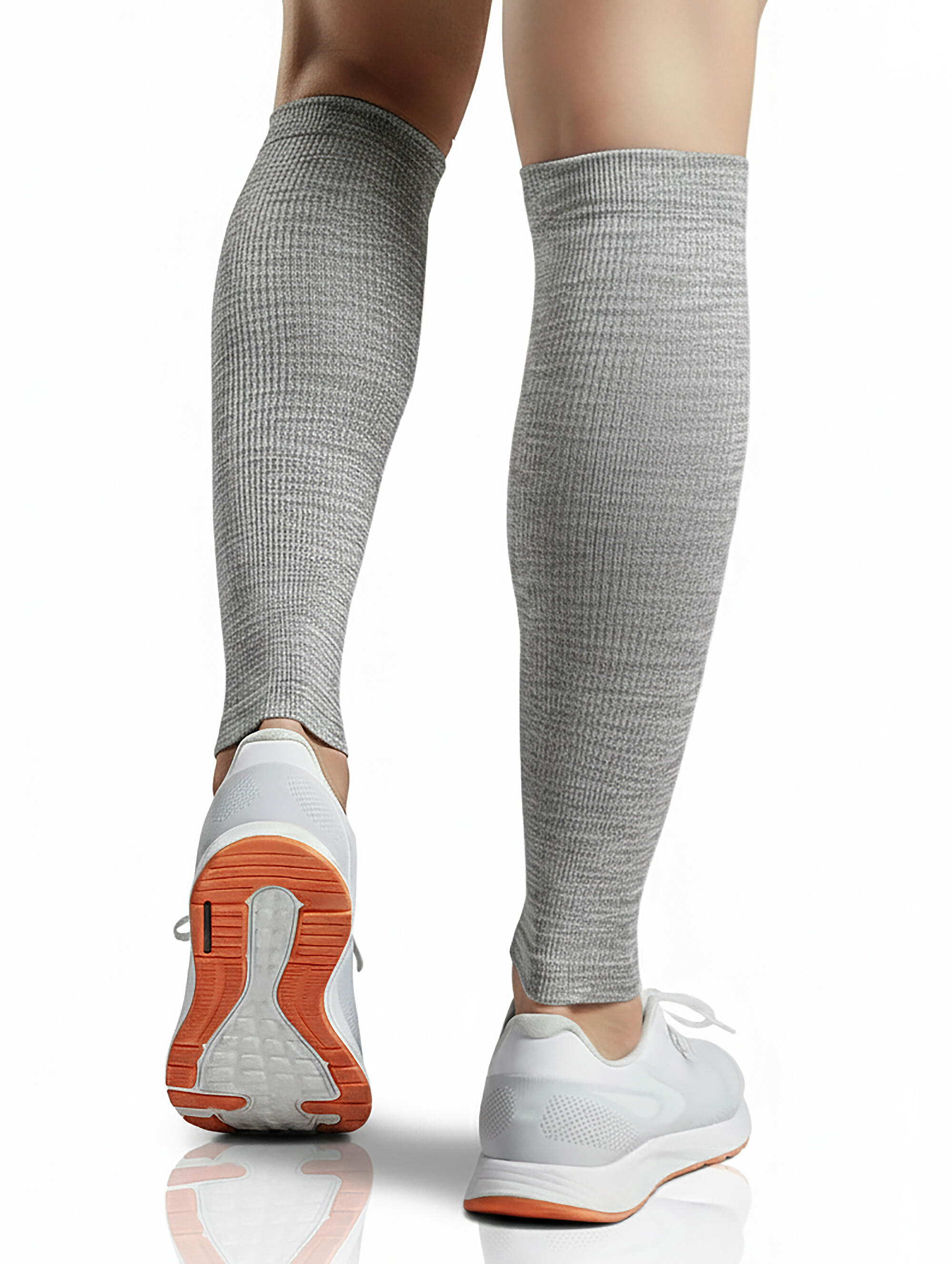 AZENGEAR Manicotti compressione shin splints (Grigio marmo XXL)