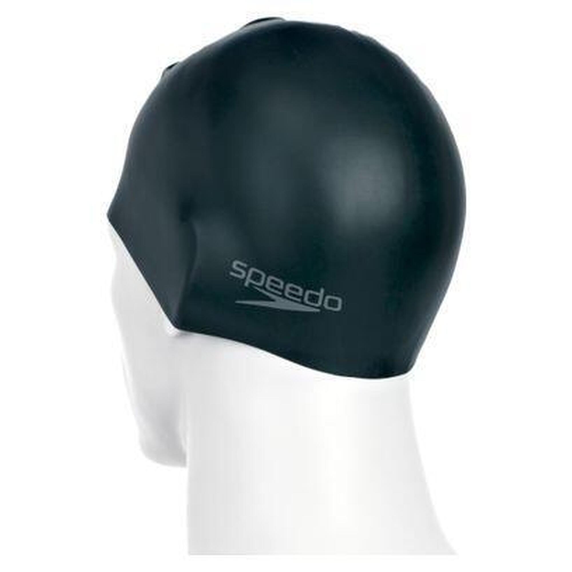 Speedo Badmuts Plain Moulded Silicone Zwart