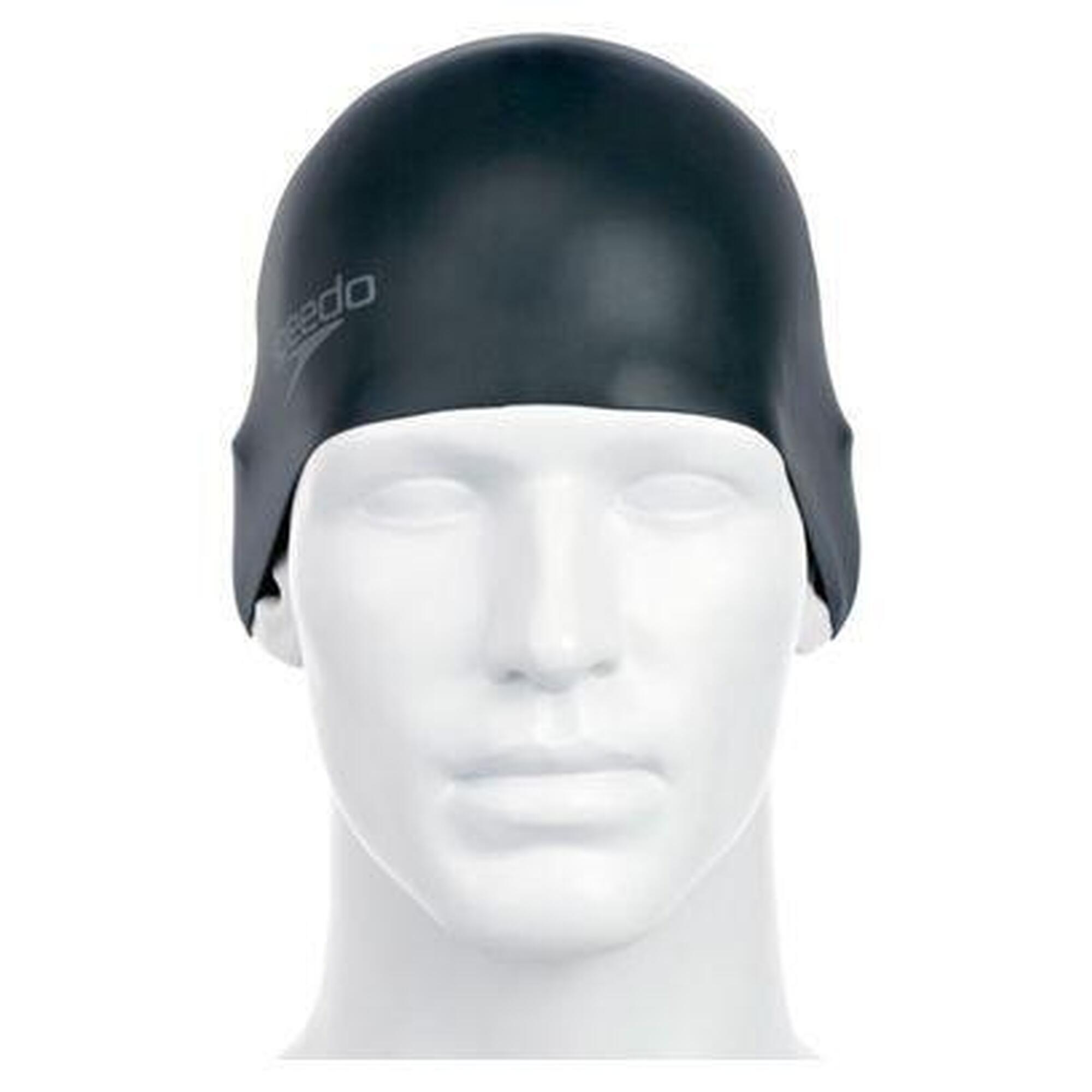 Speedo Badmuts Plain Moulded Silicone Zwart