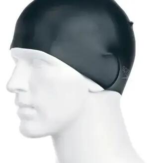 Speedo Moulded Silicon Cap Black