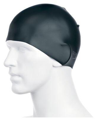Speedo Badmuts Plain Moulded Silicone Zwart