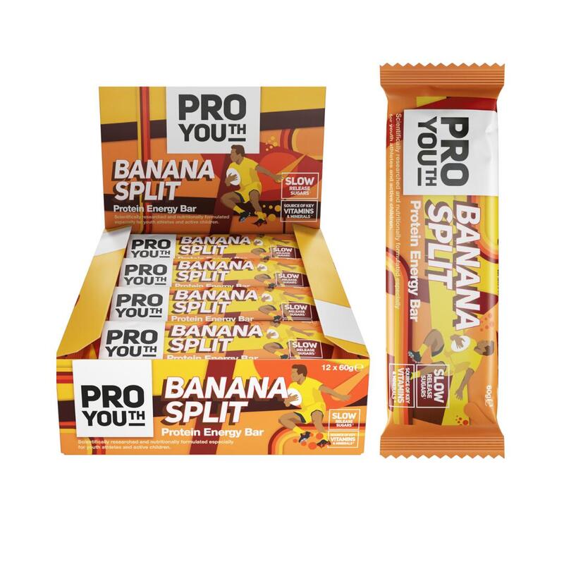 Kids Natural Nutrition Performance Bars (Banana Split) - 12 x 60g