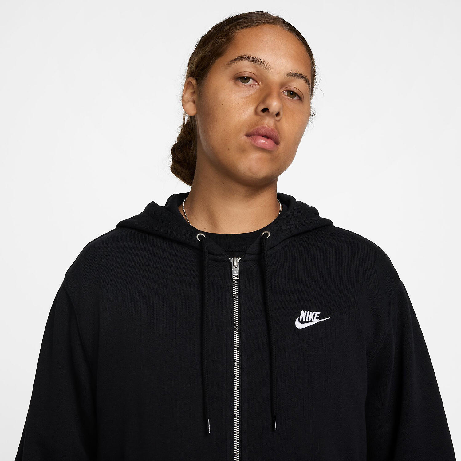 Sudadera Con Capucha y Cremallera Integral Club Talla XL Negro - FN3884-010 3/6