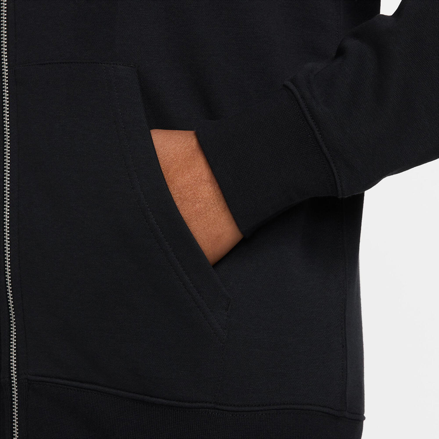 Sudadera Con Capucha y Cremallera Integral Club Talla XL Negro - FN3884-010 5/6