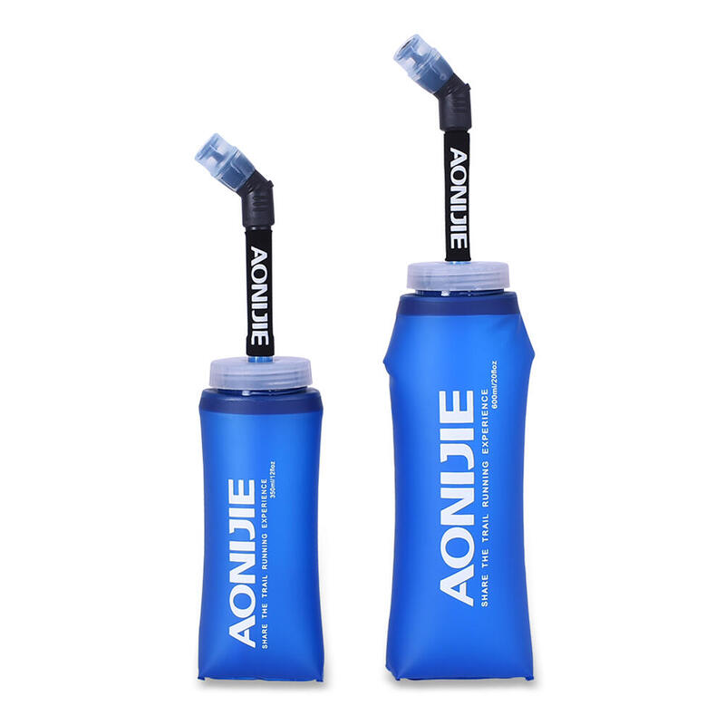 SD13 350ml / 600ml Softflask Long Straw Foldable Soft Water Bottle