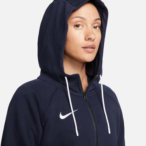 Felpa con cappuccio full zip donna ( fleece) nike blu 5/7