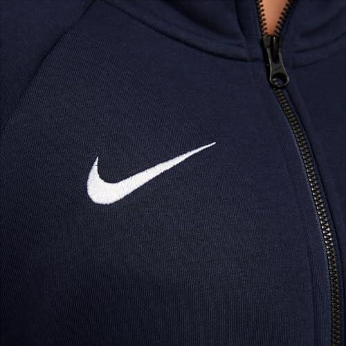 Felpa con cappuccio full zip donna ( fleece) nike blu 6/7