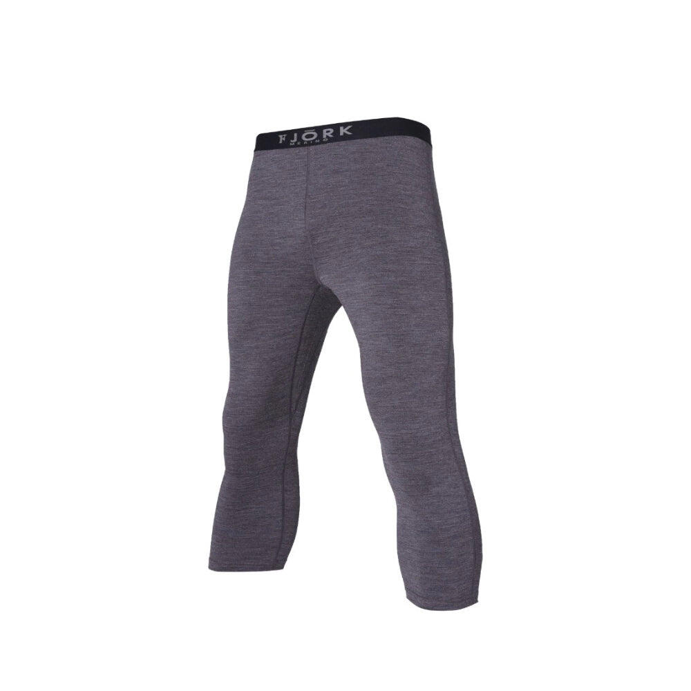 Fjork Merino - Legging Thermique 3/4 Homme 100% Laine De Mérinos - Finn 210 - Legging - Gris -  M - Decathlon