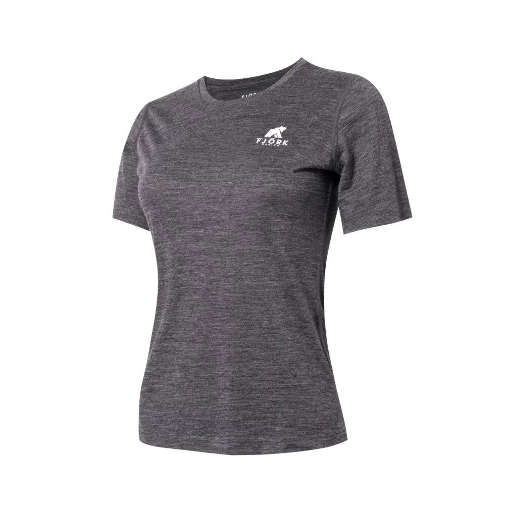 Maglietta da trekking in lana merino da donna 2/7