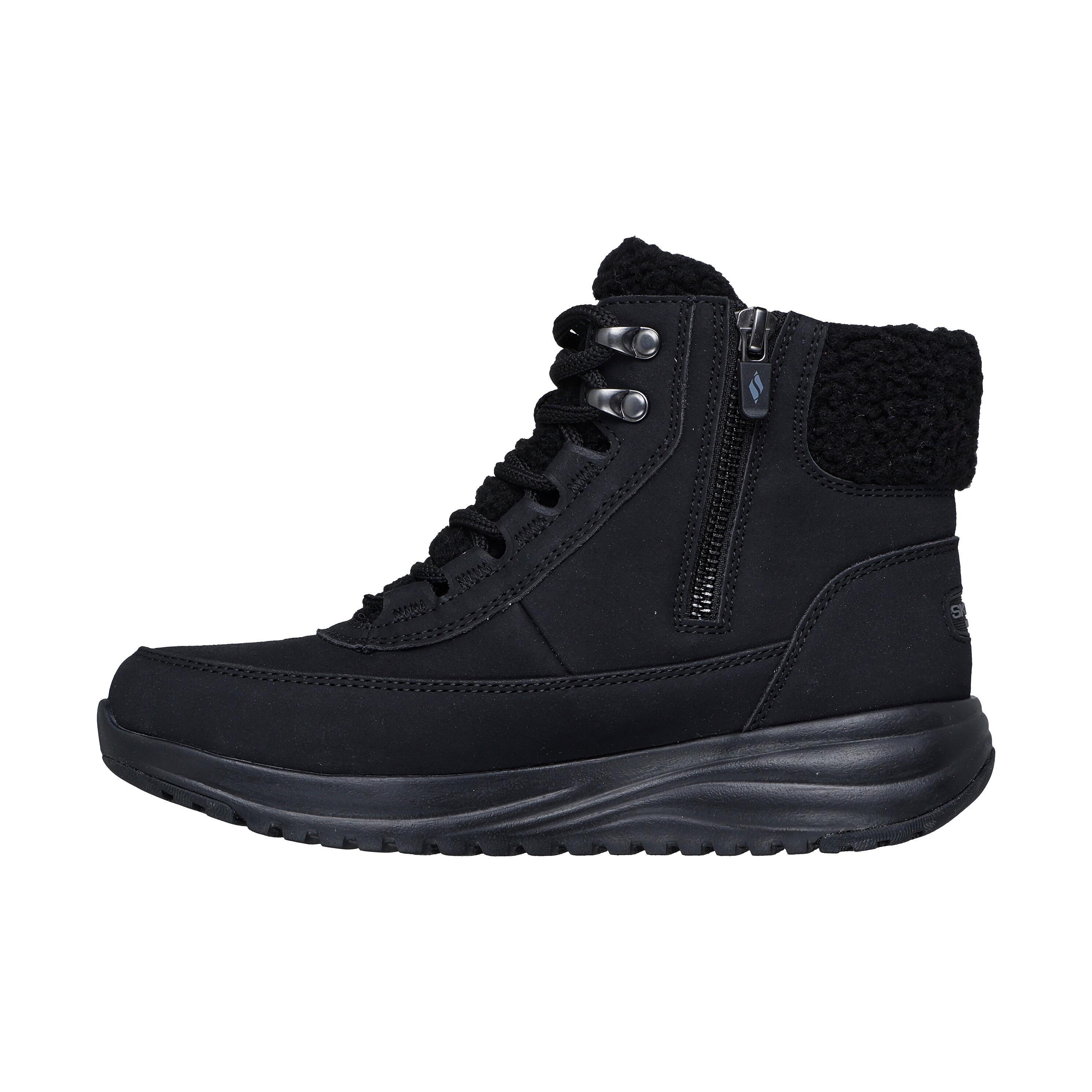 SKECHERS Botins Caminhada Mulher Skechers 144756_BBK Pretas à Prova d'Água com Atacadores