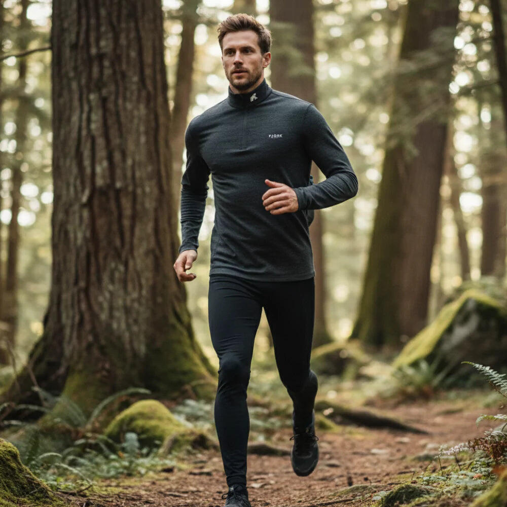 Finn Zip 210 für Herren – Technische Basisschicht aus Merinowolle 5/8