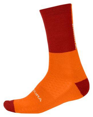 ENDURA Endura Merino Winter-Socken Orange/Rot, mid-calf