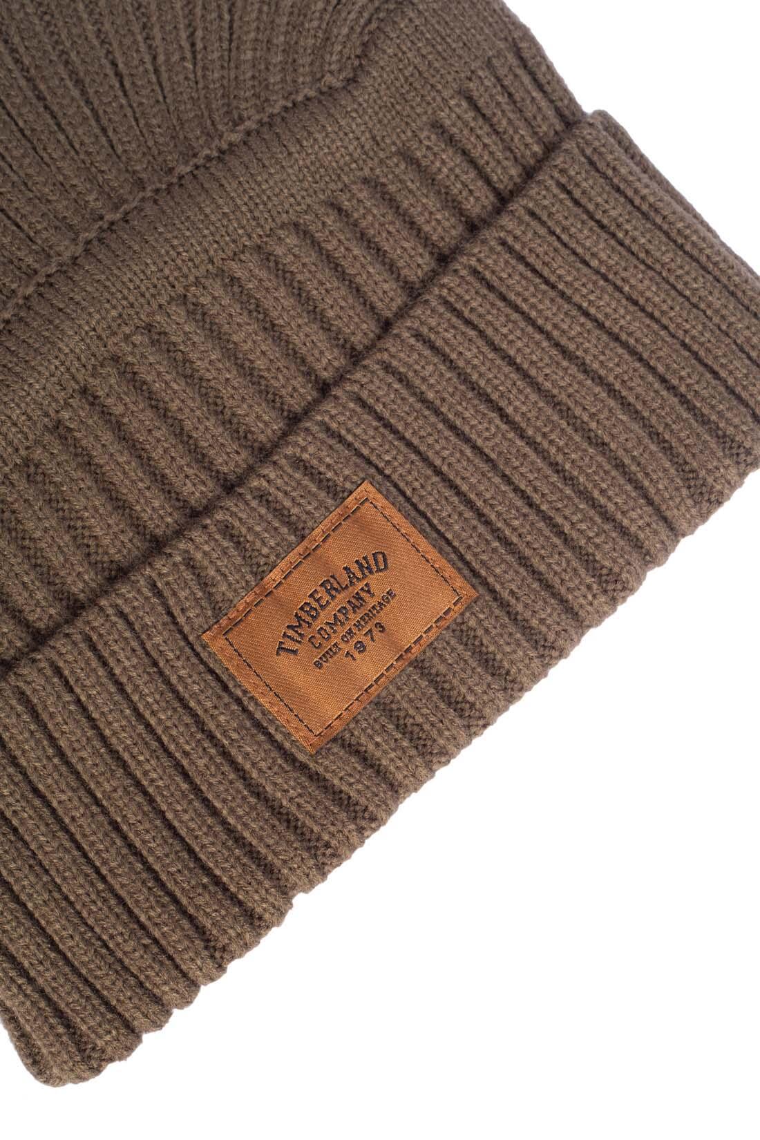 Cuffia uomo a costine con patch logo 2/4