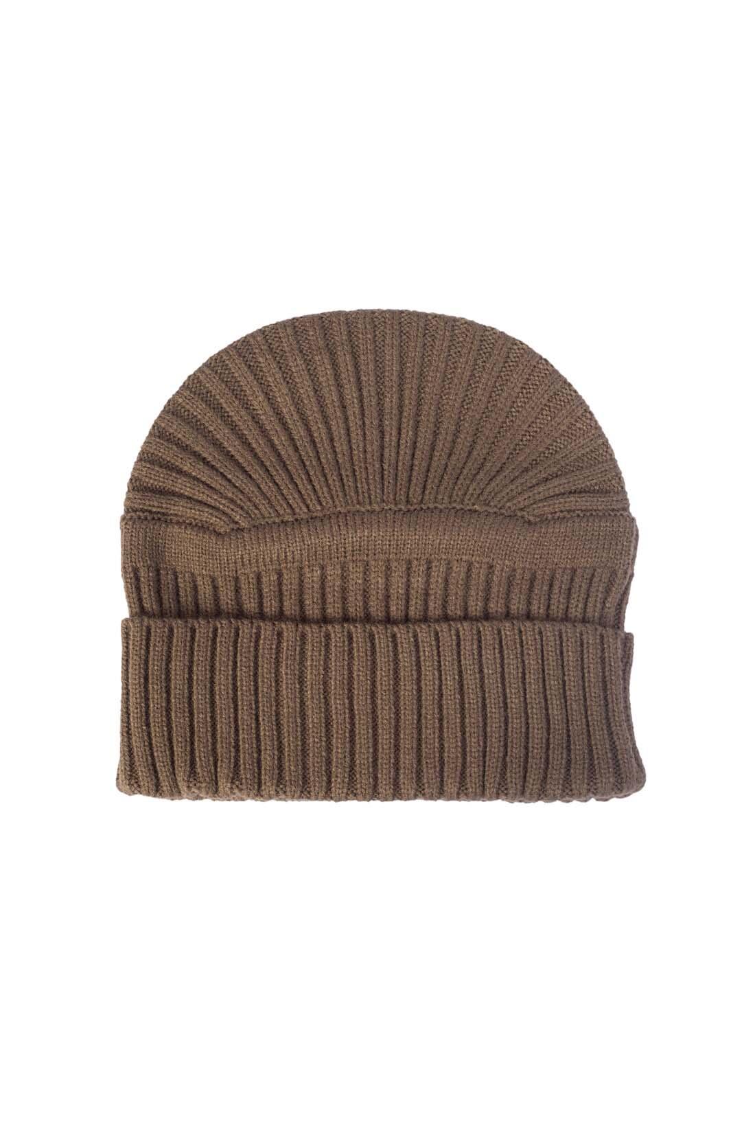 Cuffia uomo a costine con patch logo 4/4