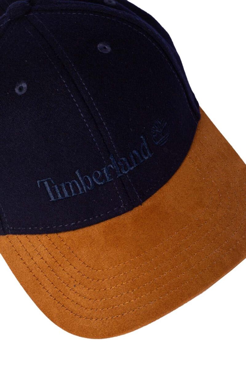 Cappellino uomo in lana con visiera a contrasto 2/3