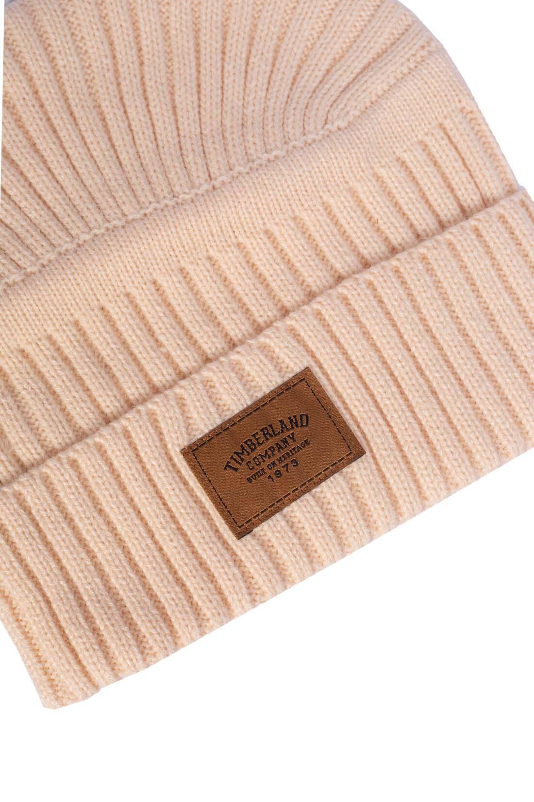 Cuffia uomo a costine con patch logo 2/4
