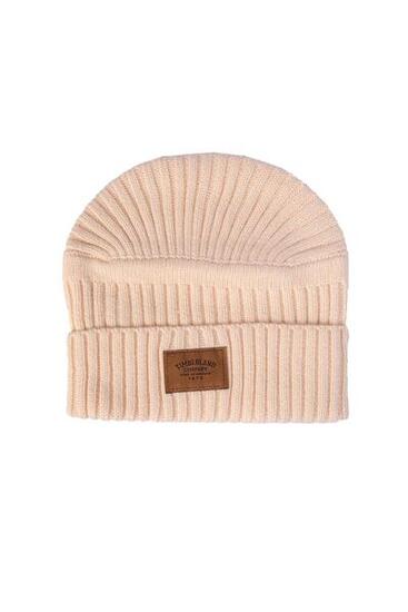 Cuffia uomo a costine con patch logo