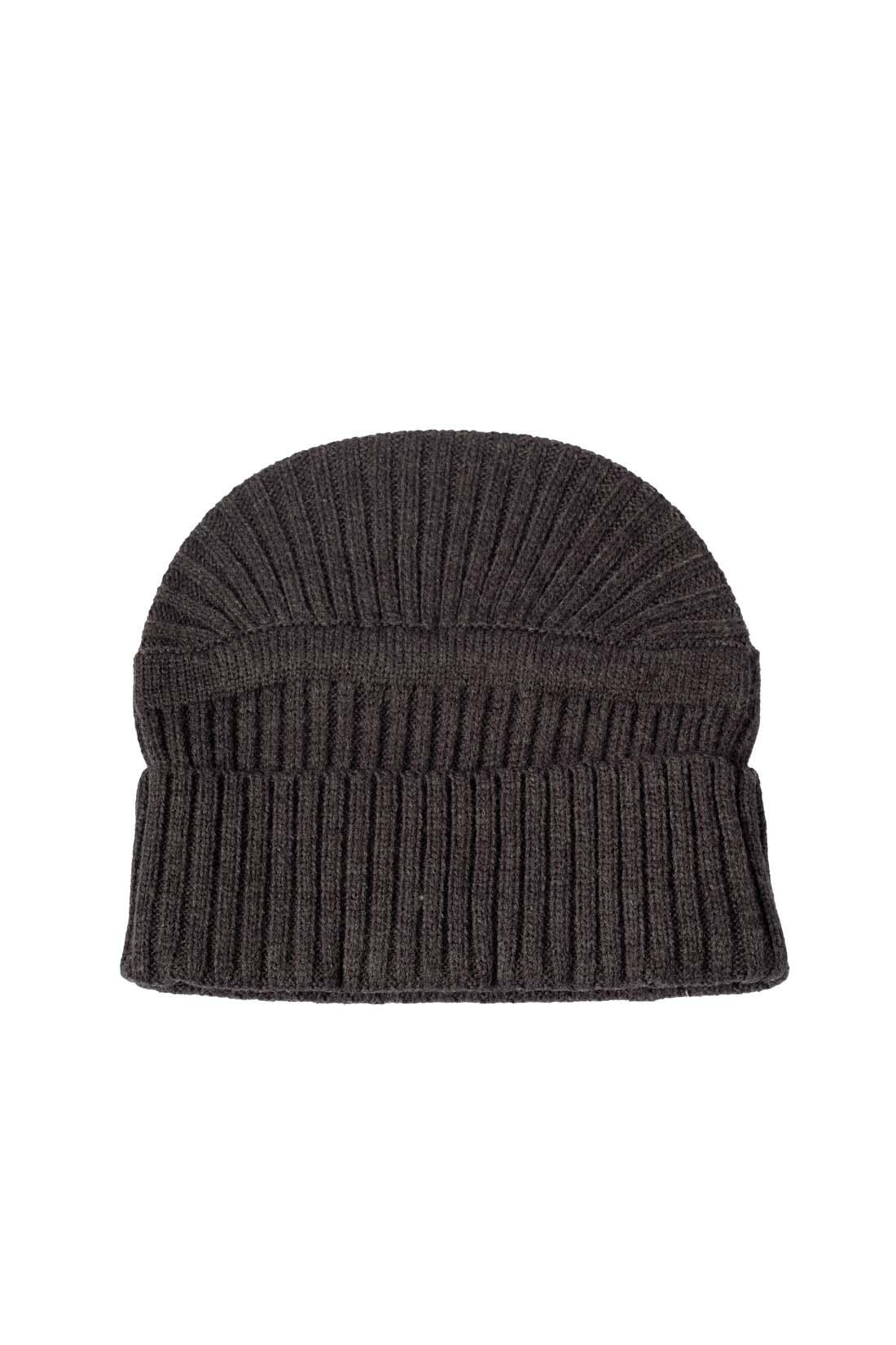 Cuffia uomo a costine con patch logo 4/4