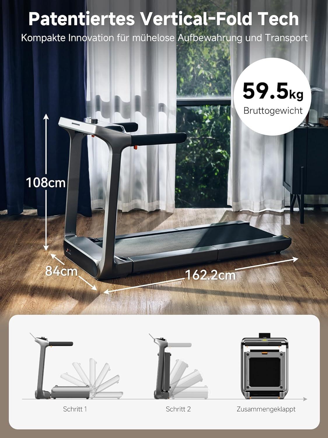 WalkingPad X218 Klappbares Laufband bis 18 km/h (Maximalgewicht 136 kg) 6/7