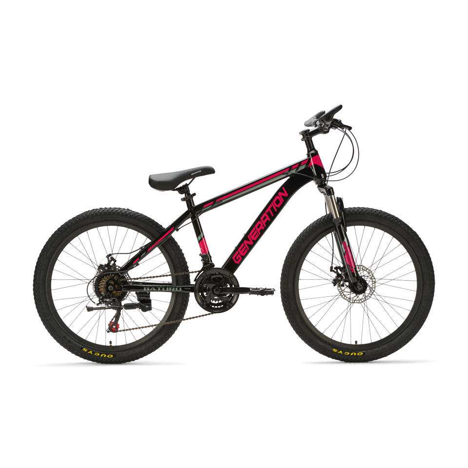 Generation - Generation Vtt Baturo 24 Pouces - Rose - Vélo Enfant - Noir|rose - 24" - Decathlon
