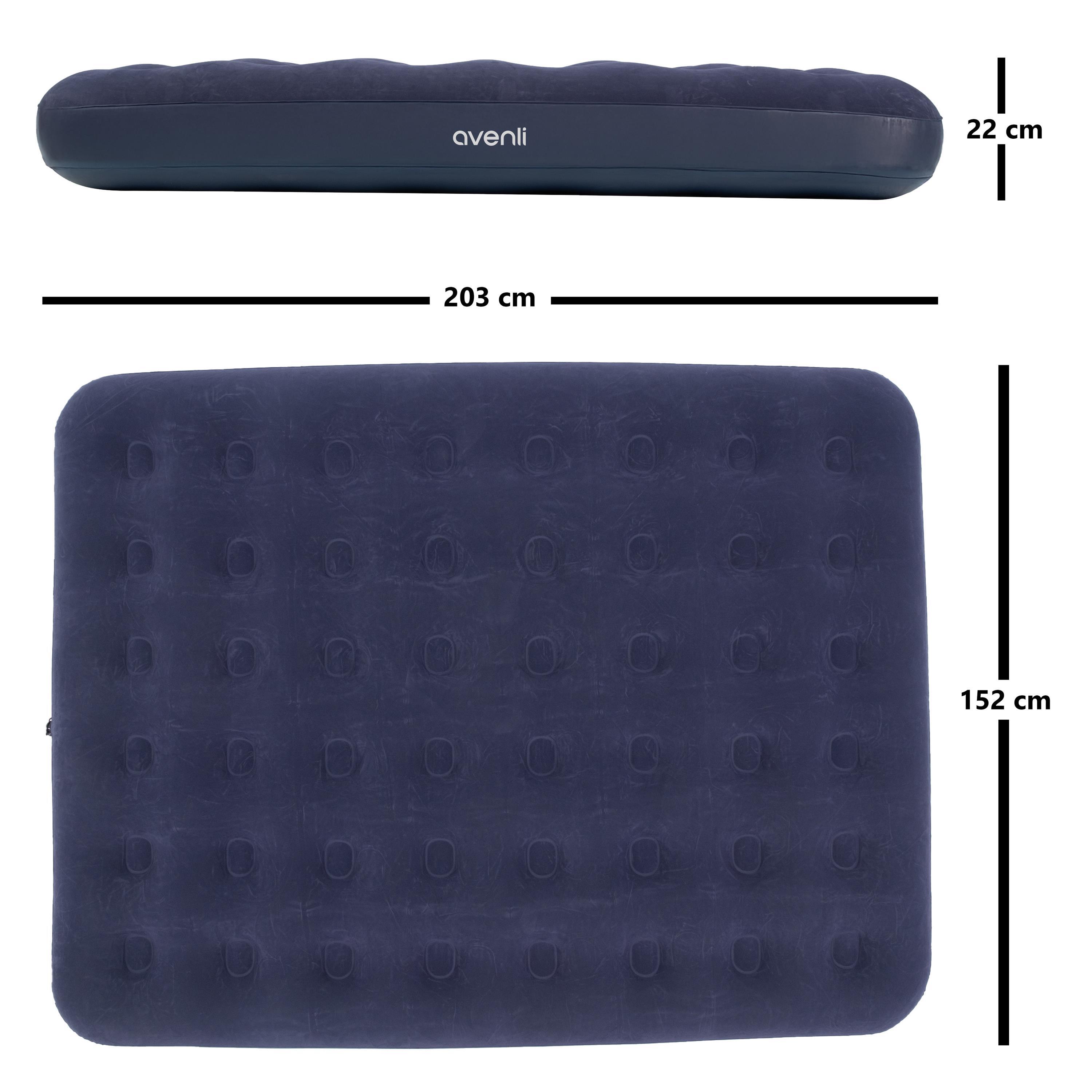 Luftmatratze Camping 2 Personen 203x152x22cm Luftbett Campingmatratze 3/7