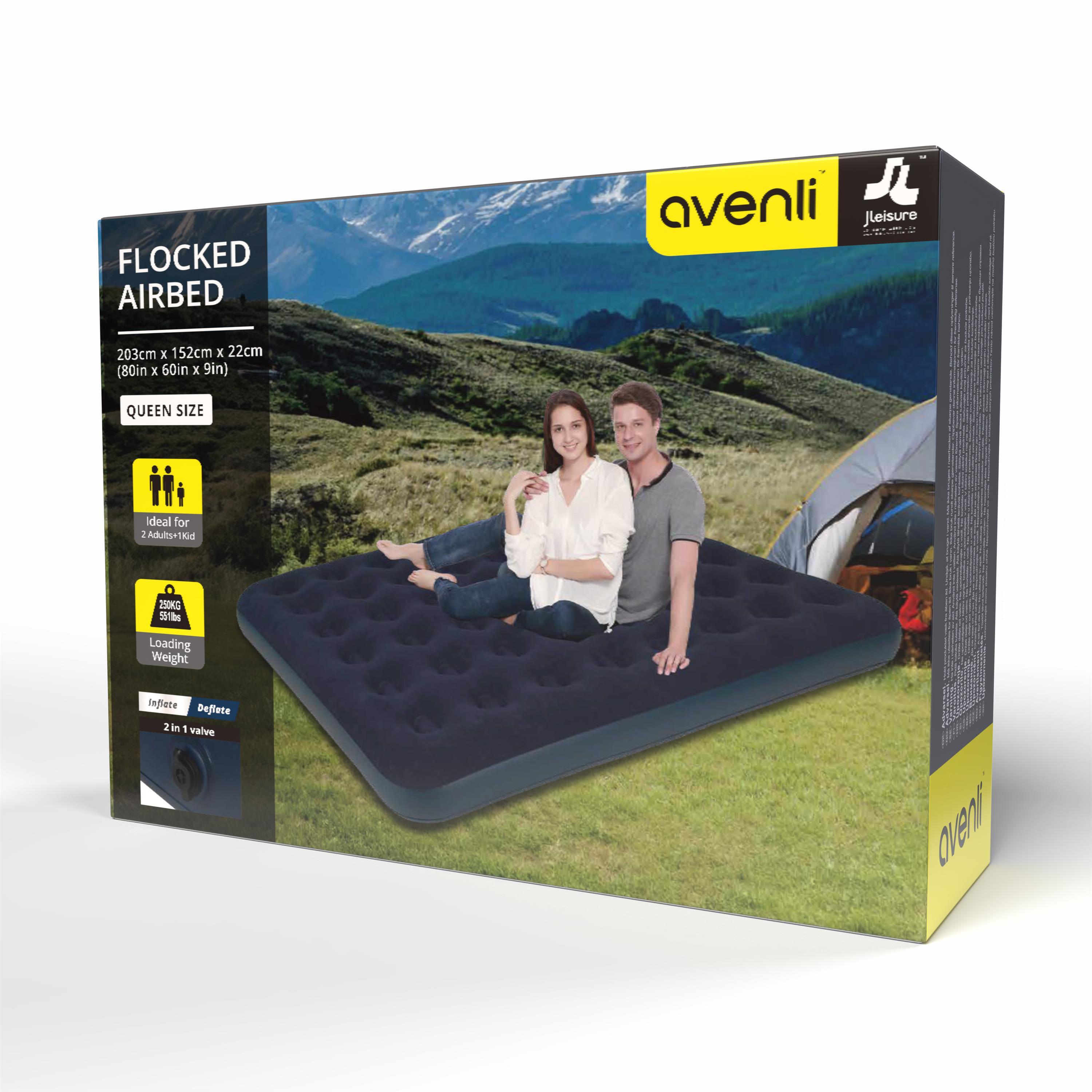Luftmatratze Camping 2 Personen 203x152x22cm Luftbett Campingmatratze 7/7