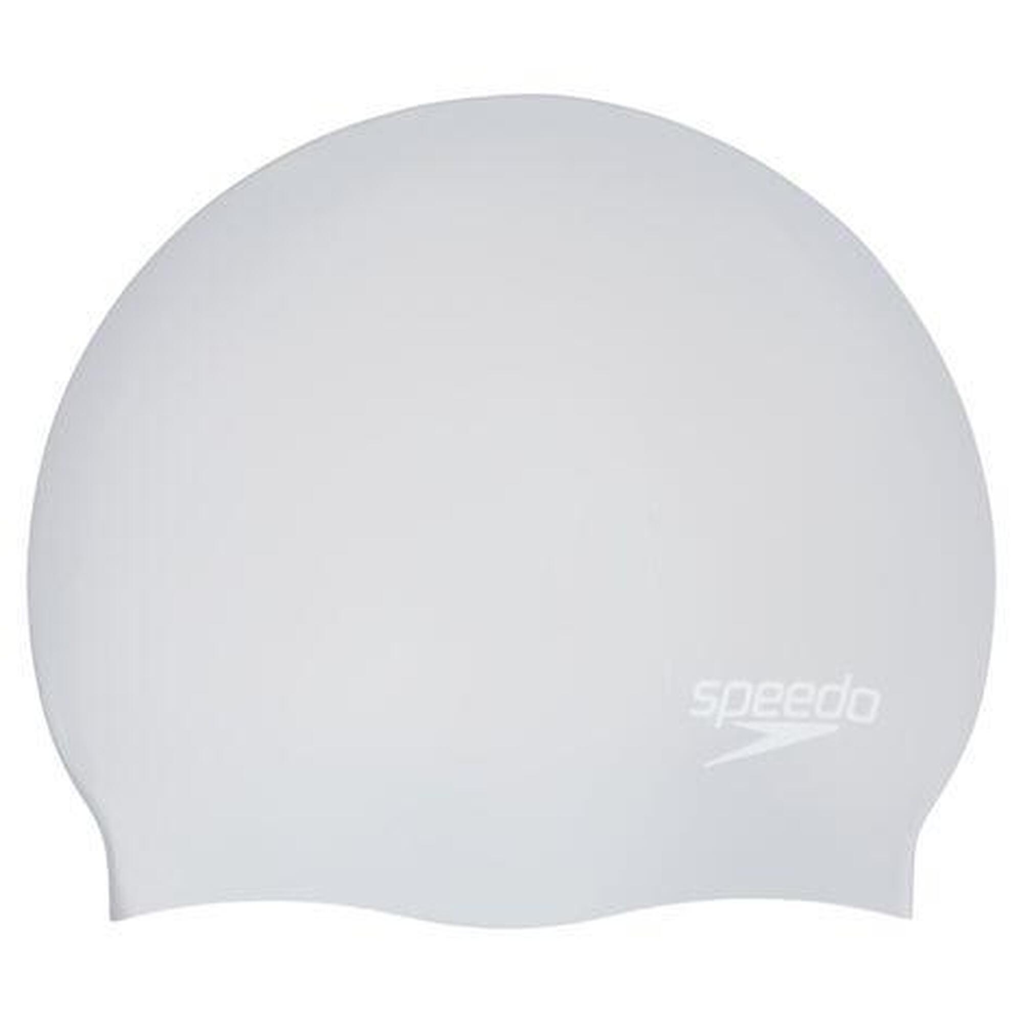 Speedo - Bonnet De Bain Pour Cheveux Longs Speedo Argenté - Bonnet De Bain - Gris - Taille Unique - Decathlon
