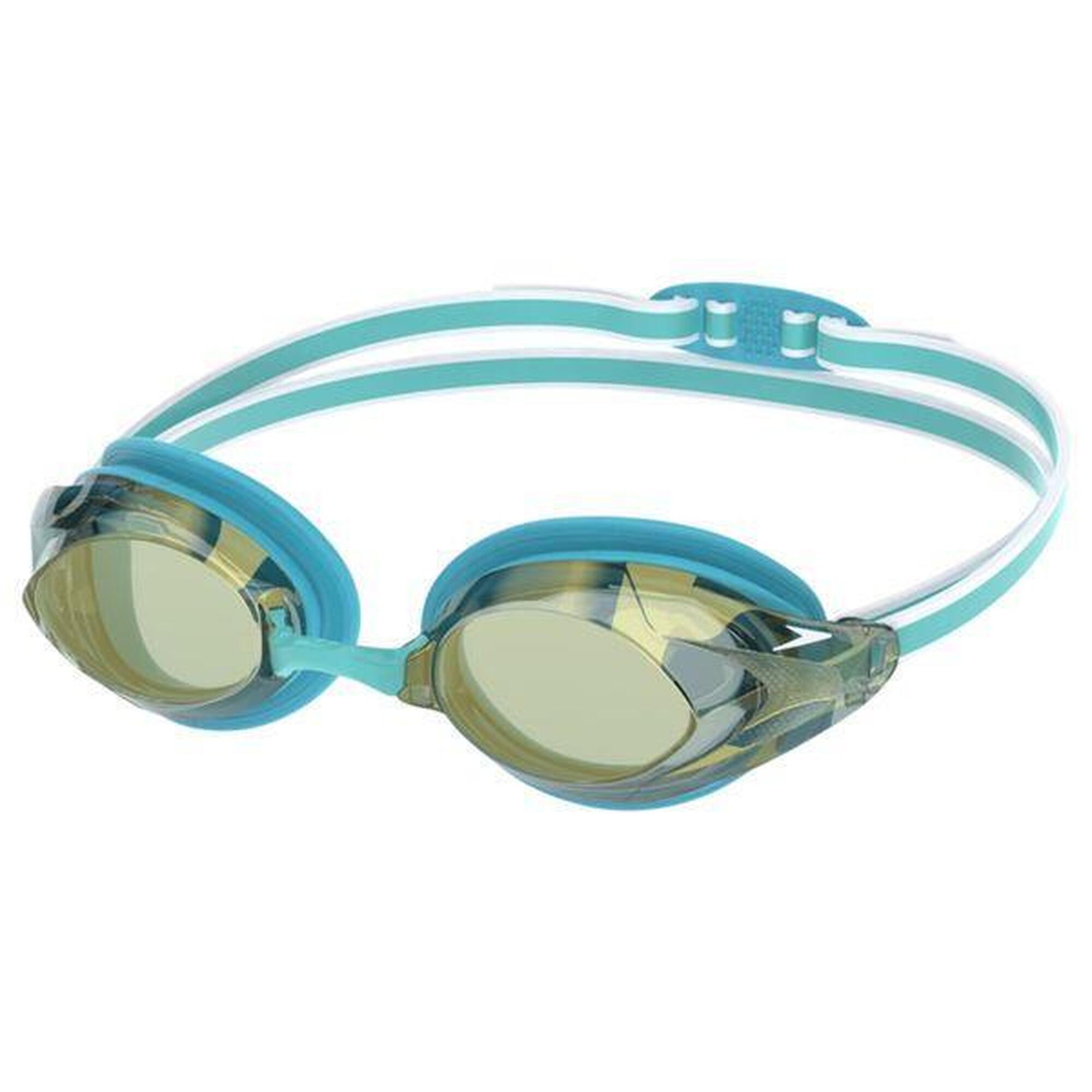 Speedo - Lunettes De Natation Speedo Vanquisher 3.0 Miroir Bleu Femme - Lunettes De Natation - Bleu|vert - No Size - Decathlon