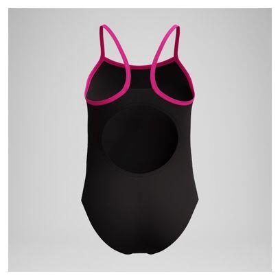 Maillot de bain Speedo Plastisol Placement Noir/Rose Fille 2/4